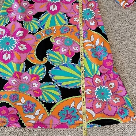 Spunk Wear Bright Retro Floral Flower Athletic Activewear Dress - Size Small - Picture 12 of 15